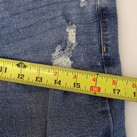 Old Navy Rockstar Super Skinny Mid-Rise Distressed Jeans Ripped Women Size 6 - Picture 8 of 10